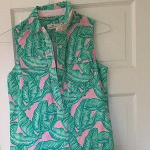 Vineyard Vines Banana Leaf Margo Shirt Dress